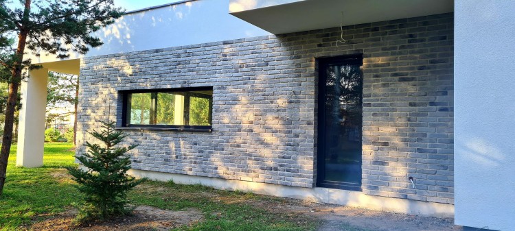 Modern Backsteinfliesen - grau