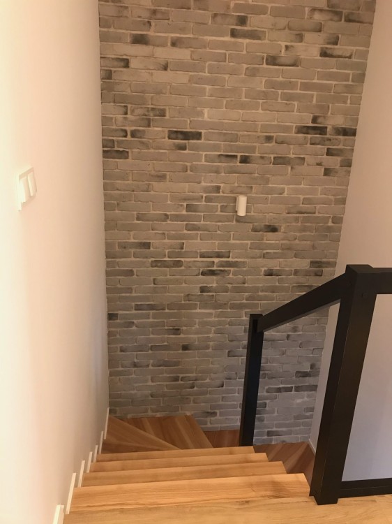 Modern Backsteinfliesen - grau