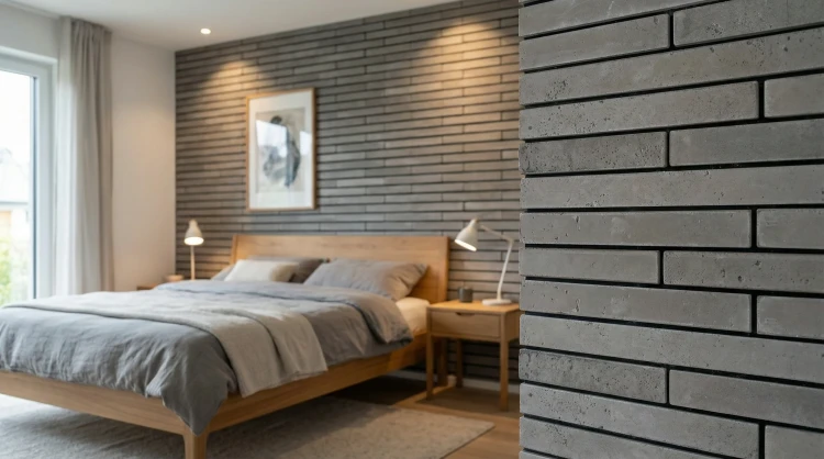 Rustic Lang 52 cm Concrete Ziegelfliesen