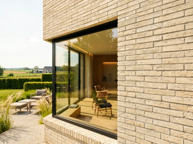 Rustic Lang Ziegelfliesen Sandstone Beige 44 cm